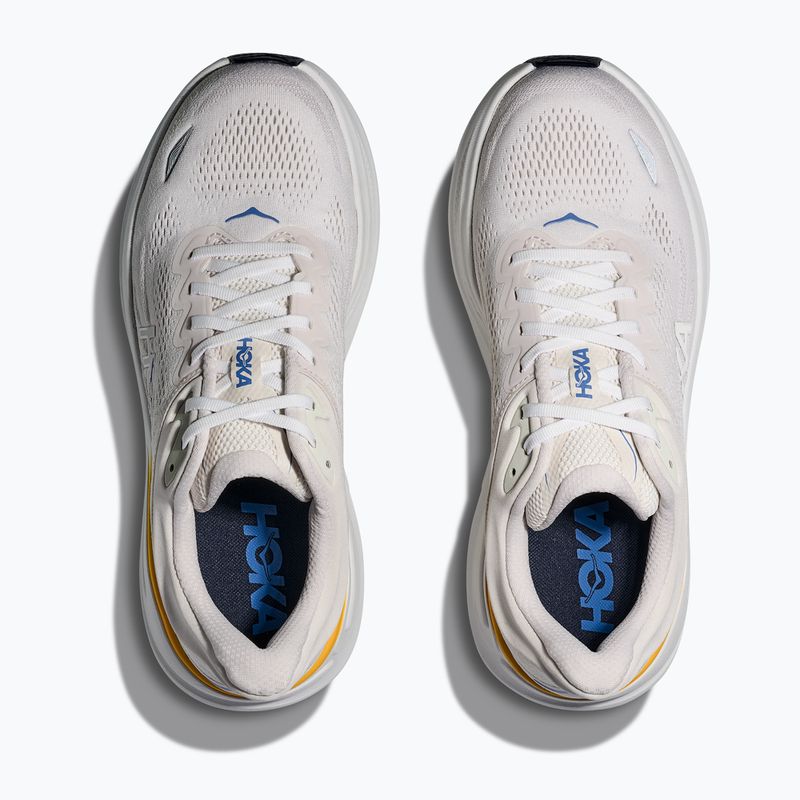 Кросівки для бігу чоловічі HOKA Bondi 9 white/grout 8