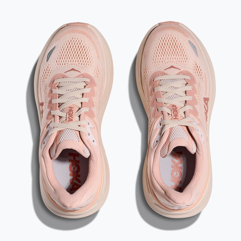 Кросівки для бігу жіночі Hoka Bondi 9 rose latte/rose cream 8