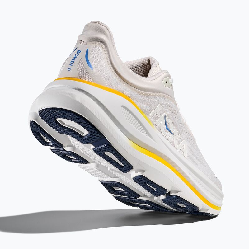 Кросівки для бігу жіночі HOKA Bondi 9 white/grout 5