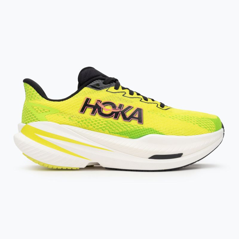 Кросівки для бігу чоловічі Hoka Mach X 3 neon hoka citrus/neon lime 2