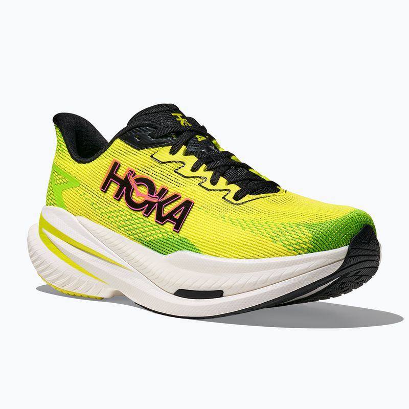 Кросівки для бігу чоловічі Hoka Mach X 3 neon hoka citrus/neon lime 8