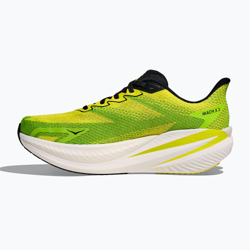 Чоловічі бігові кросівки Hoka Mach X 3 neon hoka citrus/neon lime 3