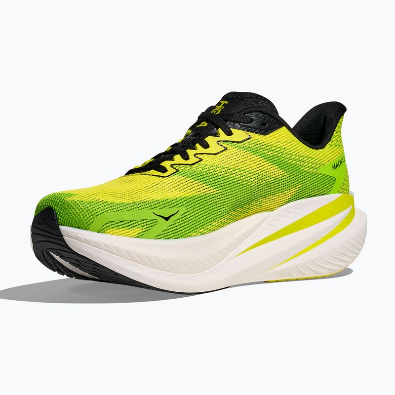 Чоловічі бігові кросівки Hoka Mach X 3 neon hoka citrus/neon lime 4