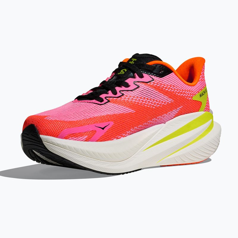 Жіночі кросівки для бігу Hoka Mach X 3 neon rose/neon tangerine 4