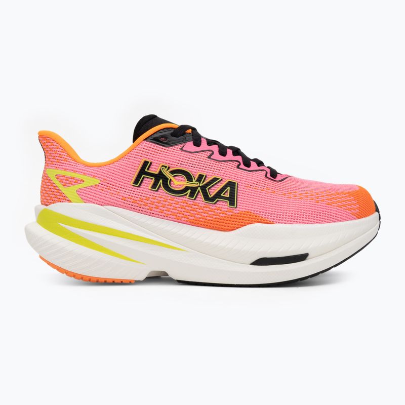 Кросівки для бігу жіночі Hoka Mach X 3 neon rose/neon tangerine 2