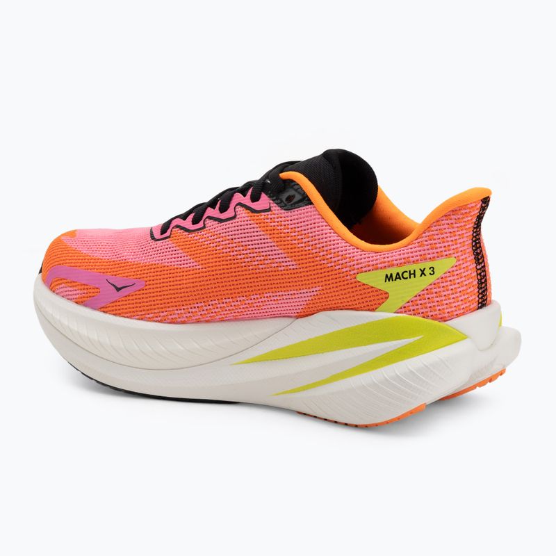 Кросівки для бігу жіночі Hoka Mach X 3 neon rose/neon tangerine 3