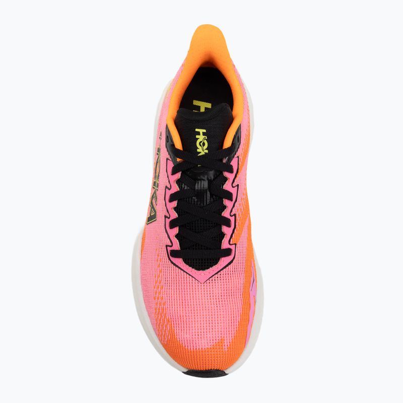 Кросівки для бігу жіночі Hoka Mach X 3 neon rose/neon tangerine 5