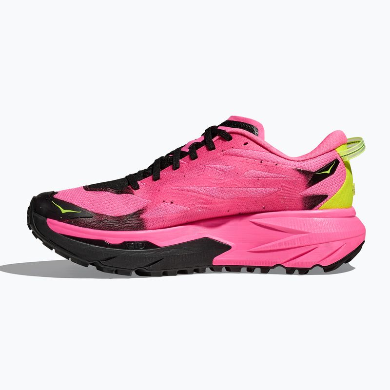 Кросівки для бігу чоловічі HOKA Mafate 5 neon rose/black 3