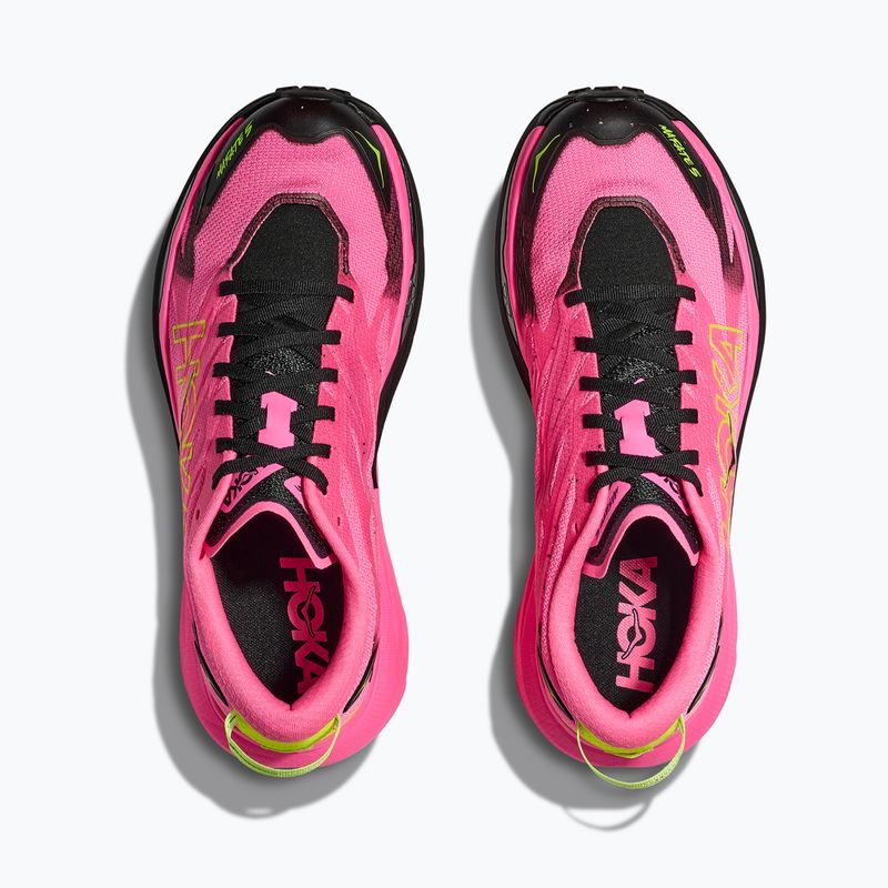 Кросівки для бігу чоловічі HOKA Mafate 5 neon rose/black 8