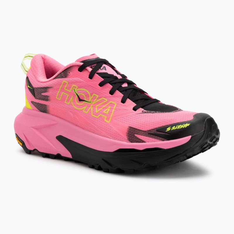 Кросівки для бігу чоловічі HOKA Mafate 5 neon rose/black
