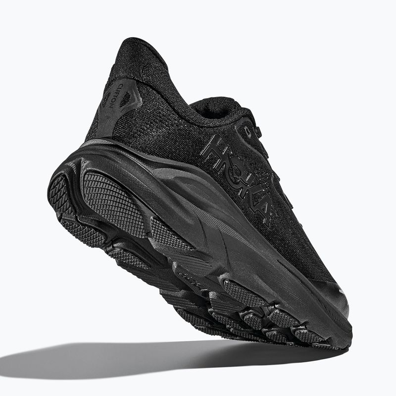 Кросівки для бігу дитячі HOKA Clifton 10 black/black 12
