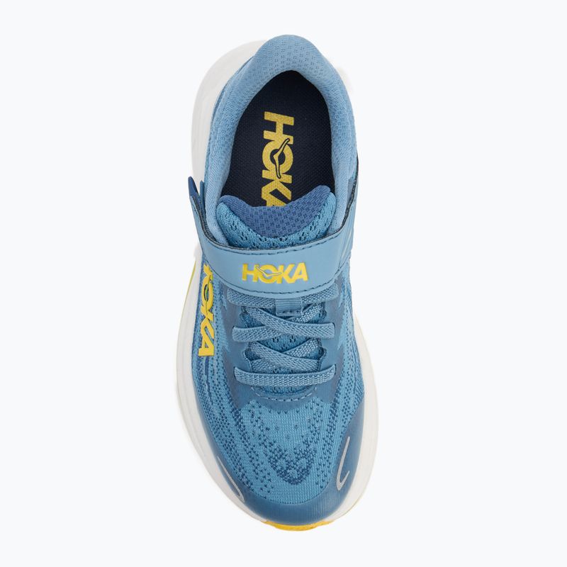 Кросівки для бігу дитячі HOKA Clifton 10 alpine blue/foggy night 5