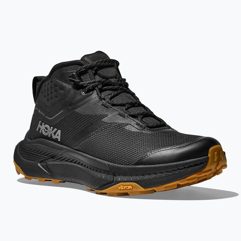 Кросівки трекінгові чоловічі HOKA Transport Hike GTX black/black