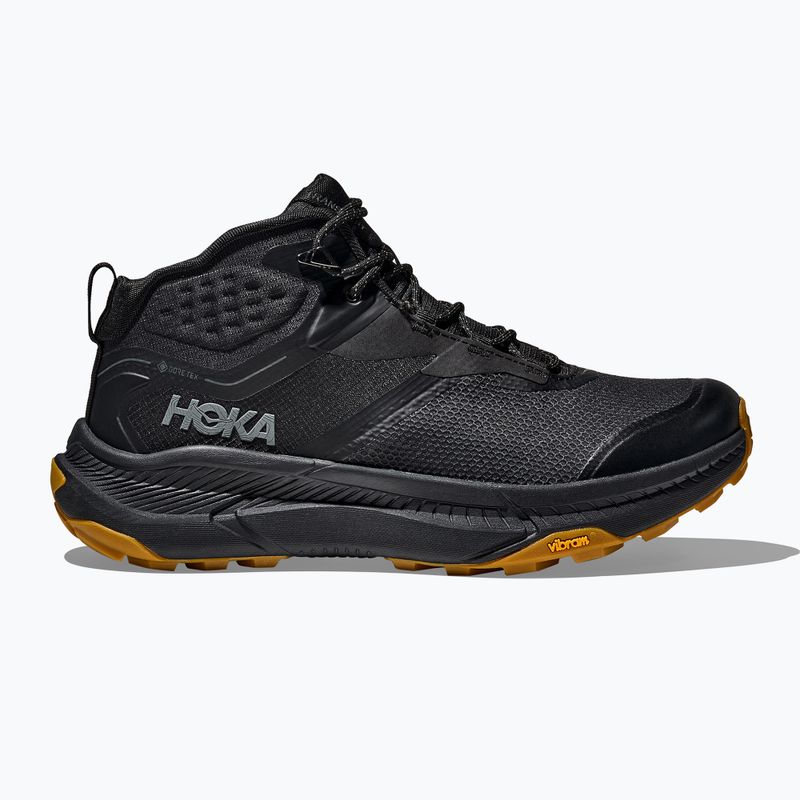 Кросівки трекінгові чоловічі HOKA Transport Hike GTX black/black 2