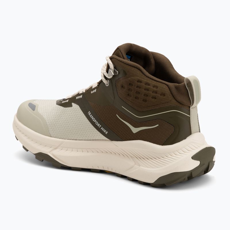 Кросівки трекінгові чоловічі HOKA Transport Hike GTX spruce green/oyster mushroom 3