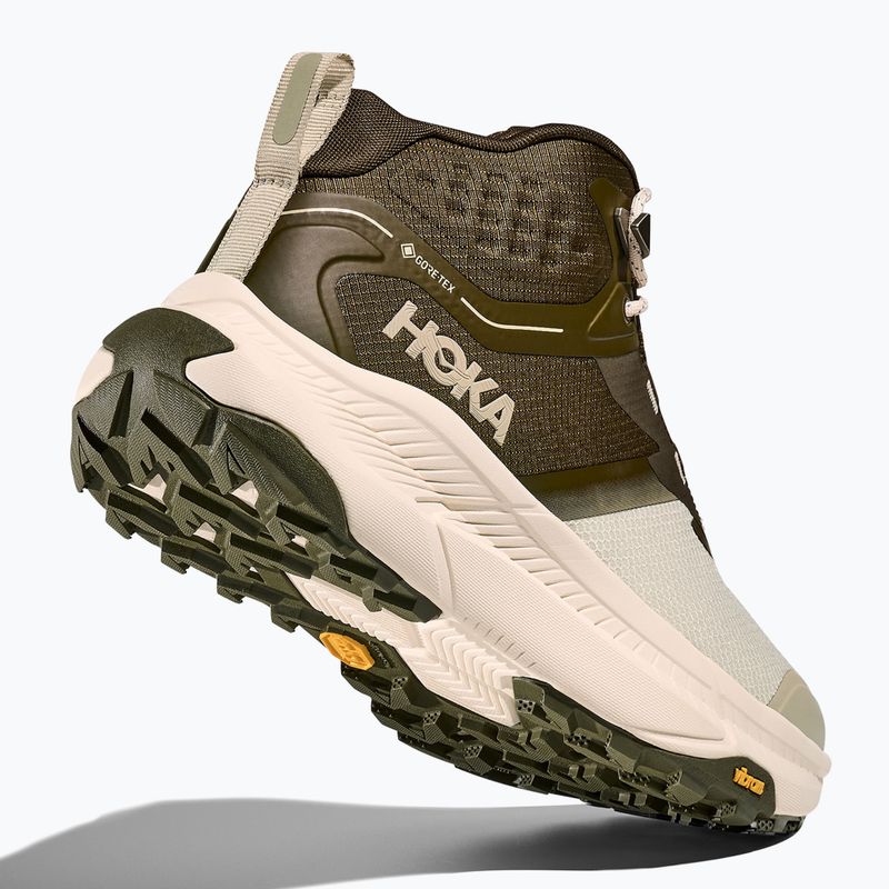 Кросівки трекінгові чоловічі HOKA Transport Hike GTX spruce green/oyster mushroom 5