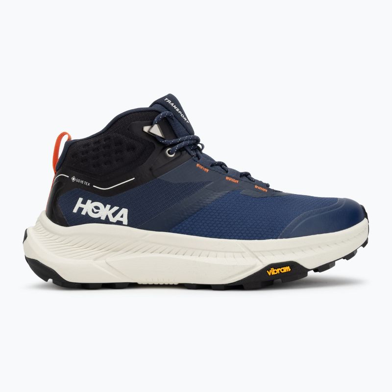 Кросівки трекінгові чоловічі HOKA Transport Hike GTX varsity navy/truffle salt 2
