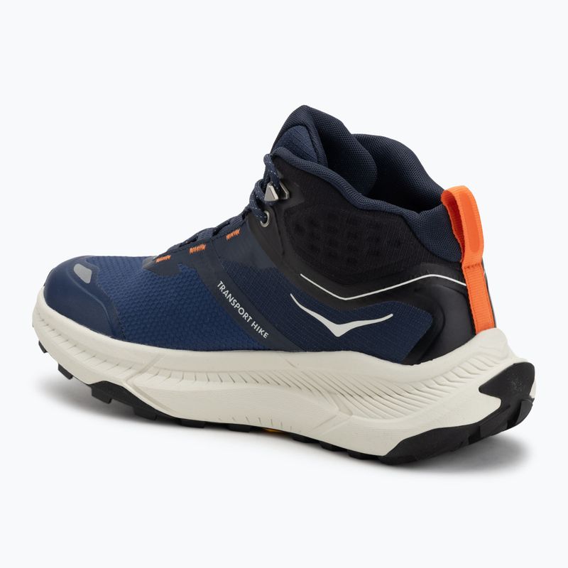 Кросівки трекінгові чоловічі HOKA Transport Hike GTX varsity navy/truffle salt 3