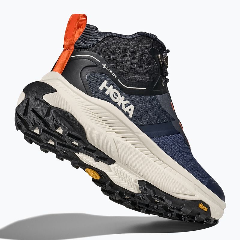 Кросівки трекінгові чоловічі HOKA Transport Hike GTX varsity navy/truffle salt 5
