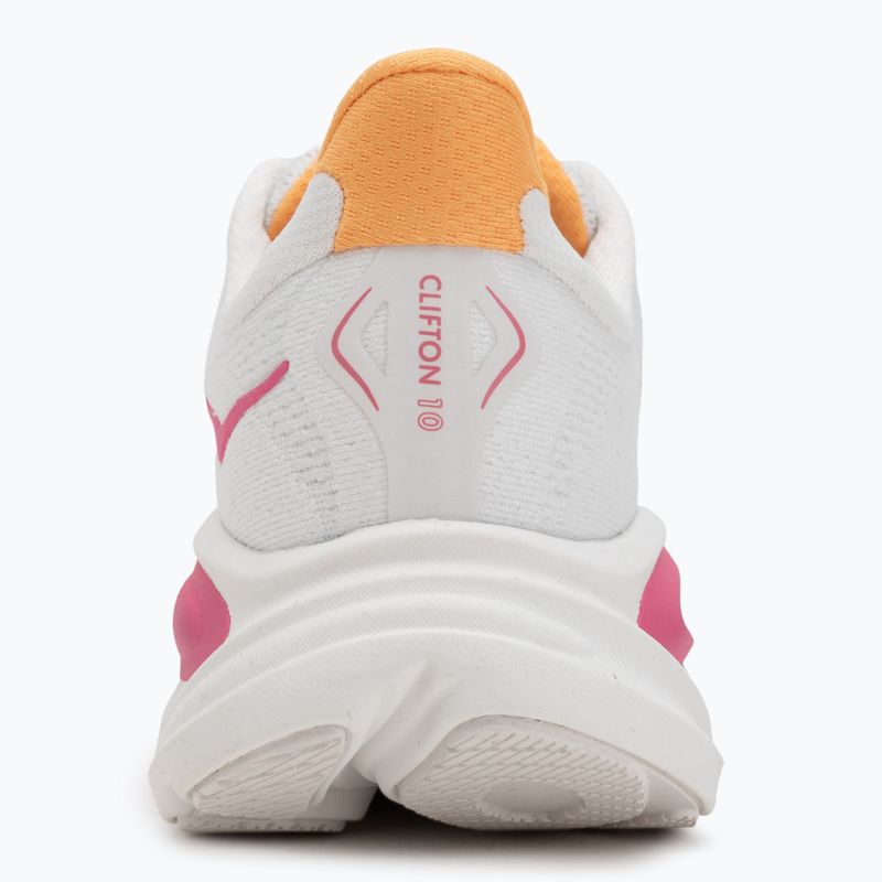 Кросівки для бігу жіночі HOKA Clifton 10 white/electric rose 6