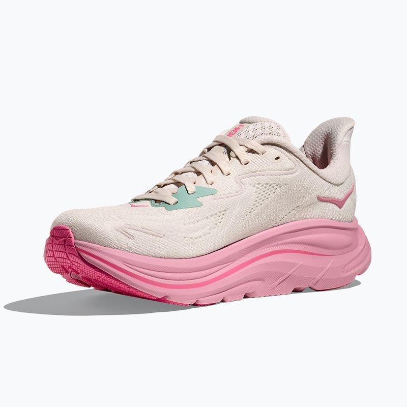 Кросівки для бігу жіночі HOKA Clifton 10 Wide rose cream/dried rose 4