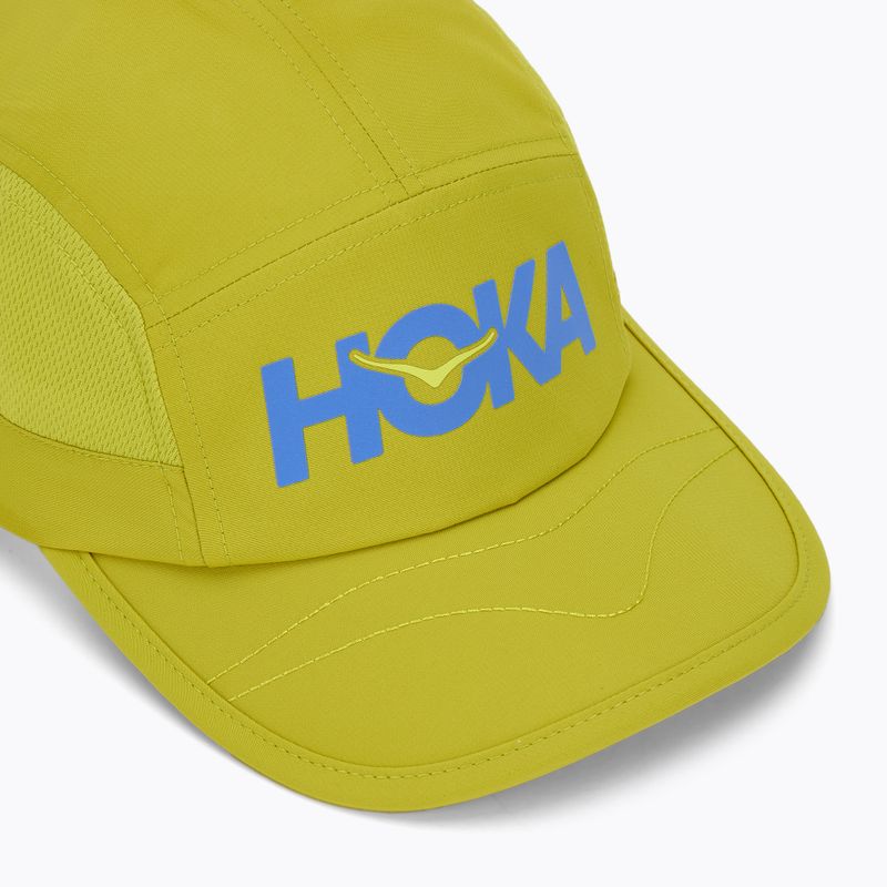 Кепка HOKA Run pea green 3
