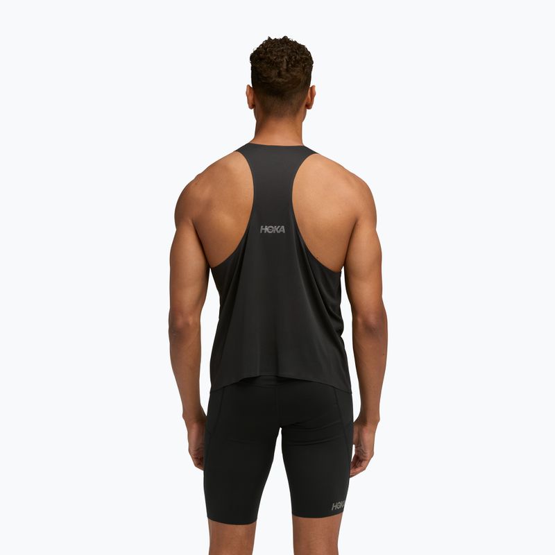 Футболка для бігу чоловіча HOKA Race Singlet hoka black 3