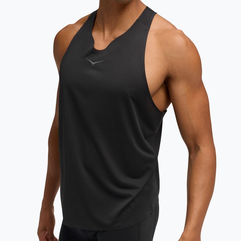 Футболка для бігу чоловіча HOKA Race Singlet hoka black 4