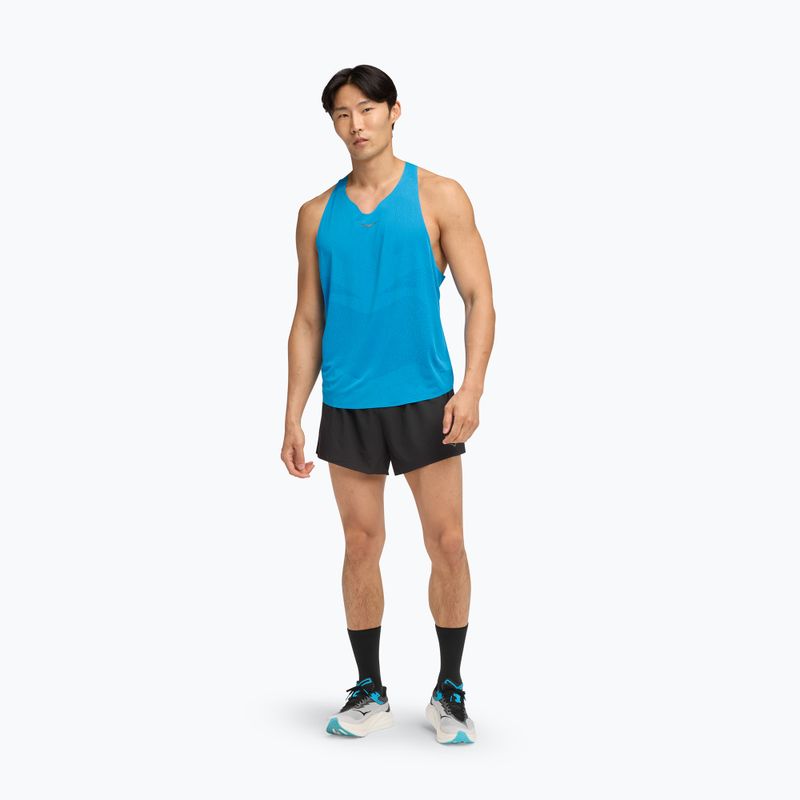 Футболка для бігу чоловіча HOKA Race Singlet hoka blue 2