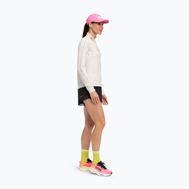 Кофта для бігу жіноча HOKA GlideTech Quarter Zip ruffle salt 2