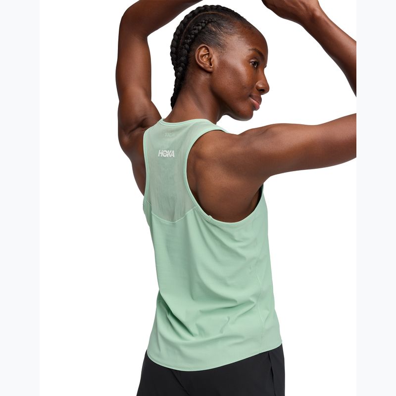 Футболка для бігу жіноча HOKA Airolite Tank 2.0 jade 4