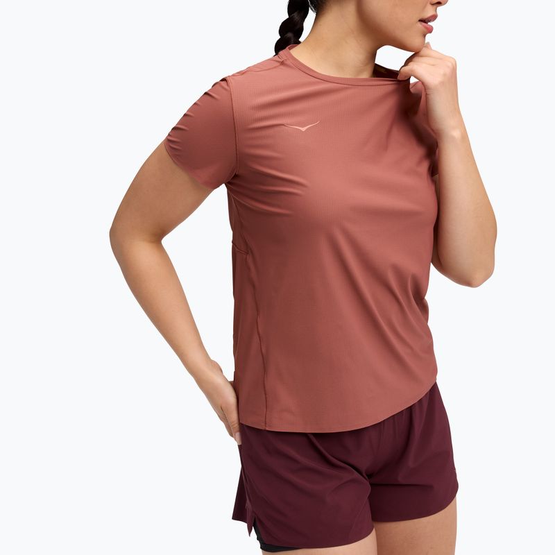 Футболка для бігу жіноча HOKA Airolite 2.0 rouge 4