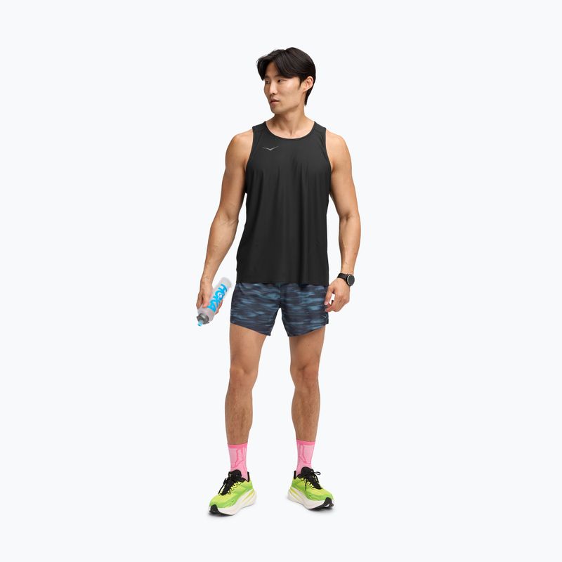 Шорти для бігу чоловічі HOKA Glide 5" blue blurr 2