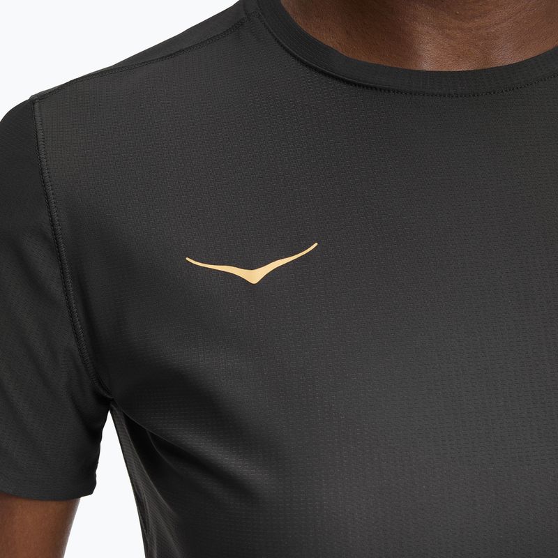 Футболка для бігу жіноча HOKA Airolite 2.0 black/gold 4