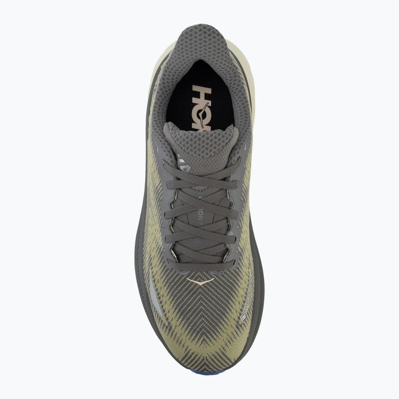 Кросівки для бігу чоловічі HOKA Clifton 9 GTX gravel/eggshell 5