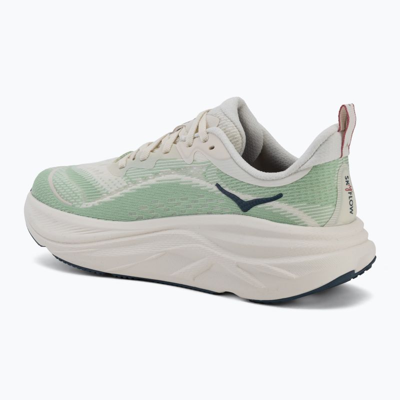 Кросівки для бігу жіночі HOKA Skyflow alabaster/vintage green 3