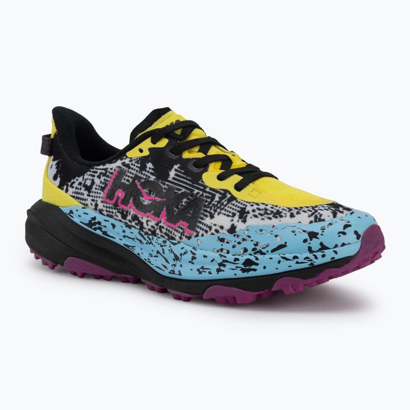 Кросівки для бігу дитячі HOKA Speedgoat 6 electric lemon/black