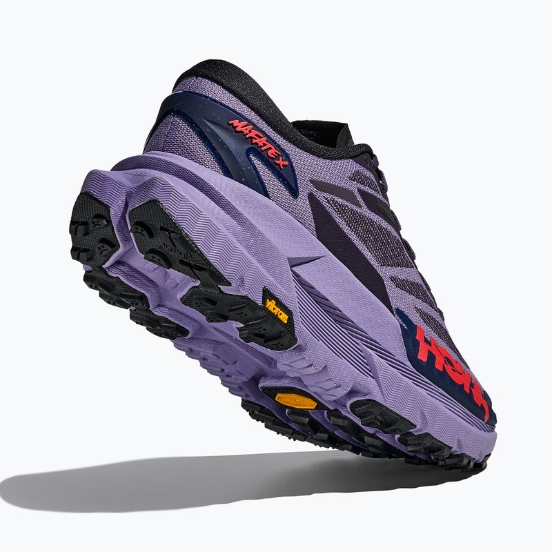 Кросівки для бігу жіночі HOKA Mafate X berry jam/squid ink 5