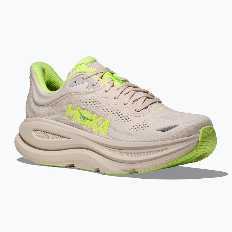 Кросівки для бігу чоловічі HOKA Bondi 9 grout/neon yuzu