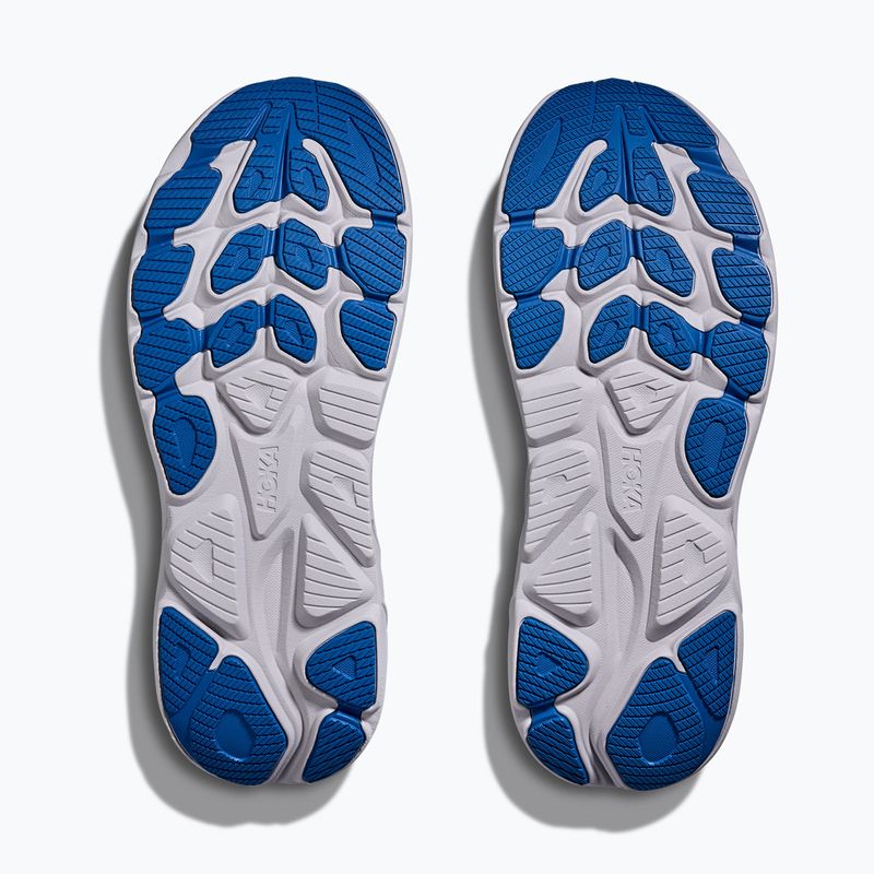 Чоловічі бігові кросівки HOKA Clifton 10 сірий попіл/неоново-зелений 8