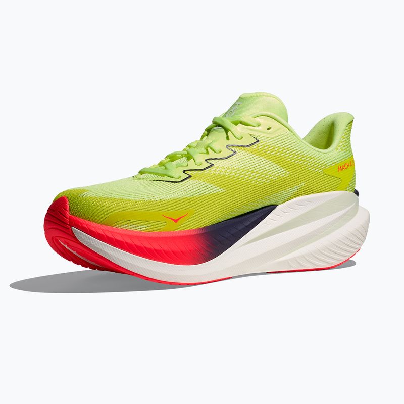 Кросівки для бігу чоловічі Hoka Mach X 3 neon yuzu/squid ink 2