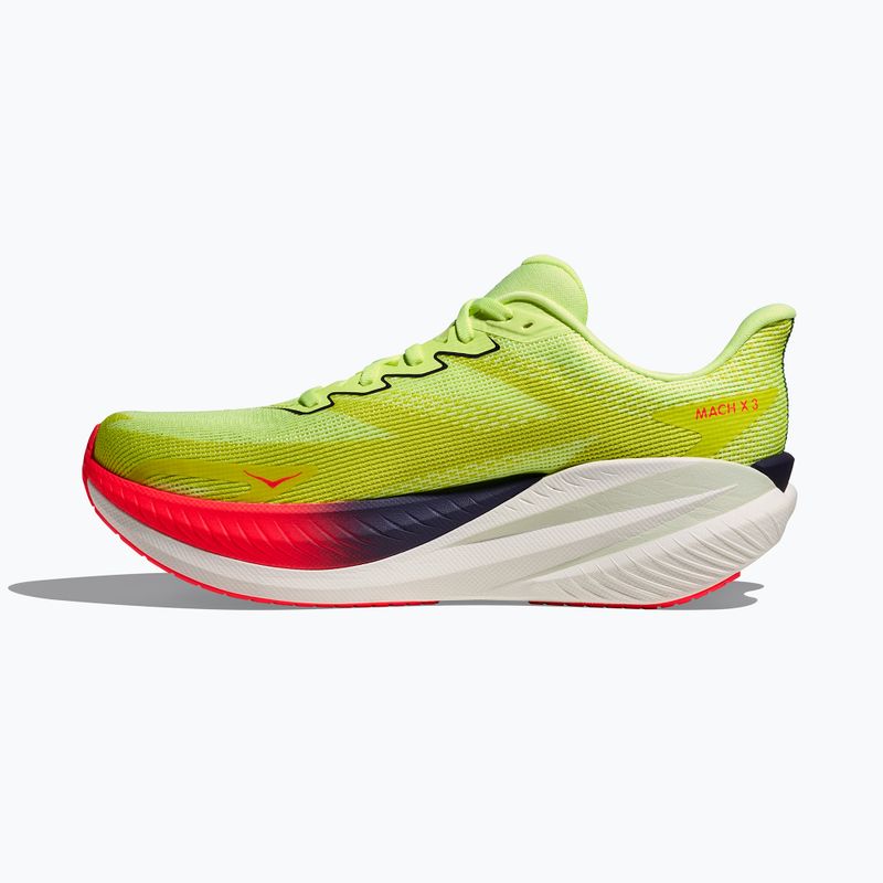 Кросівки для бігу чоловічі Hoka Mach X 3 neon yuzu/squid ink 4