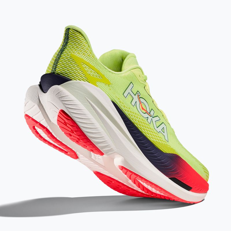 Кросівки для бігу чоловічі Hoka Mach X 3 neon yuzu/squid ink 5
