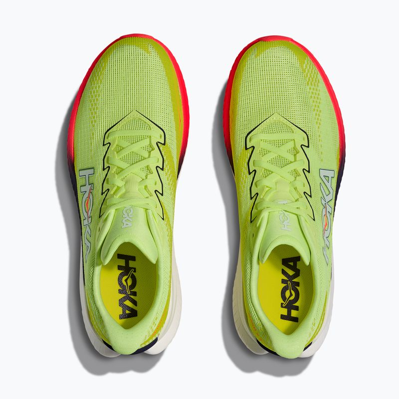 Кросівки для бігу чоловічі Hoka Mach X 3 neon yuzu/squid ink 7