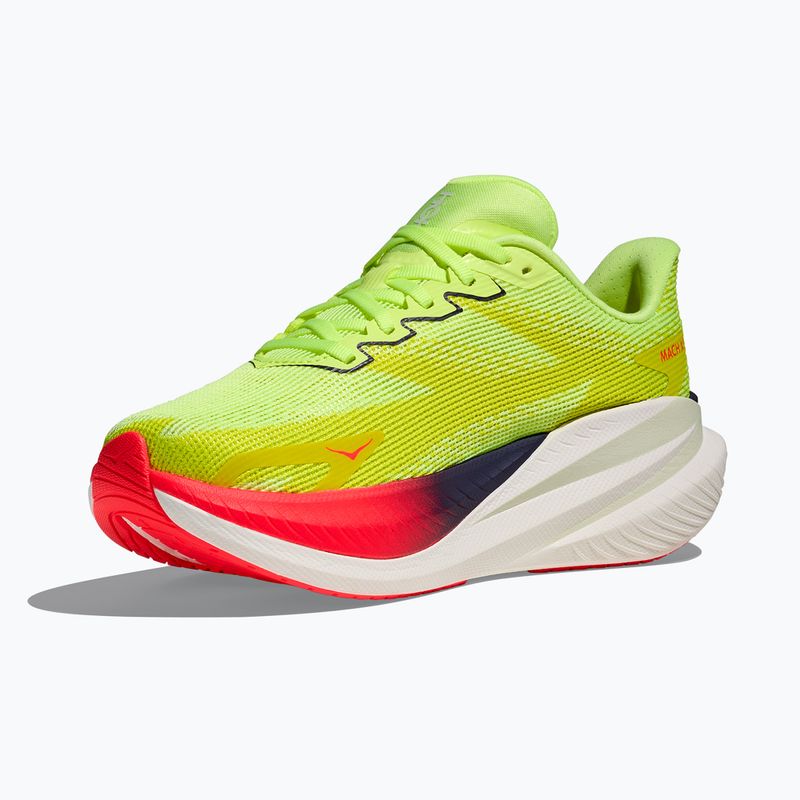 Кросівки для бігу жіночі Hoka Mach X 3 Nneon yuzu/squid ink 2