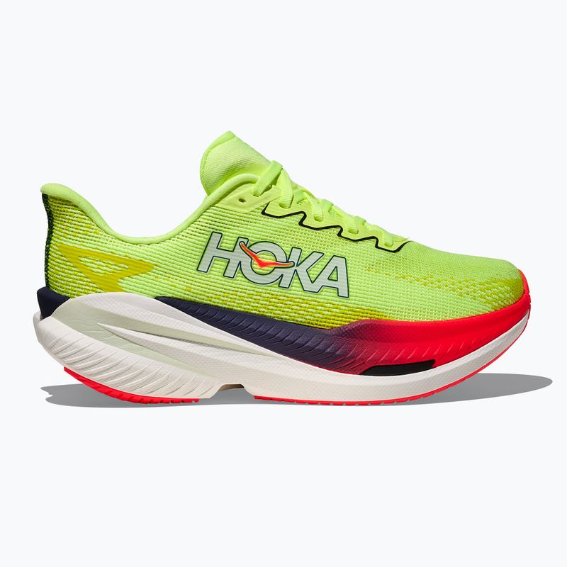Кросівки для бігу жіночі Hoka Mach X 3 Nneon yuzu/squid ink 3