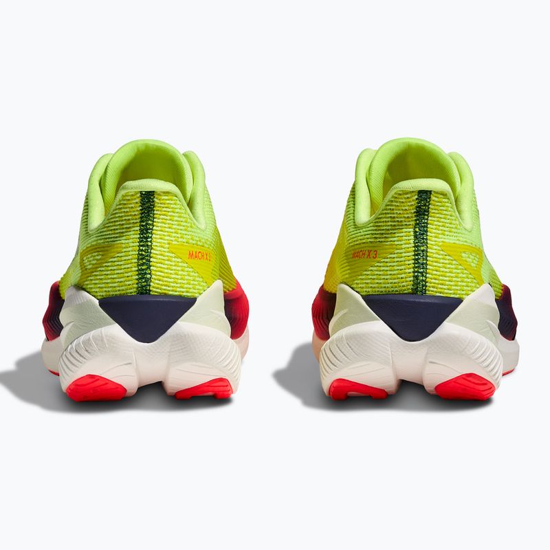 Кросівки для бігу жіночі Hoka Mach X 3 Nneon yuzu/squid ink 6