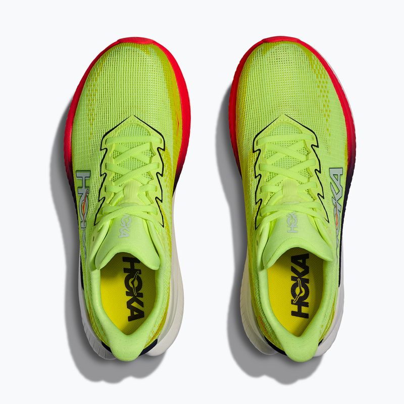Кросівки для бігу жіночі Hoka Mach X 3 Nneon yuzu/squid ink 7