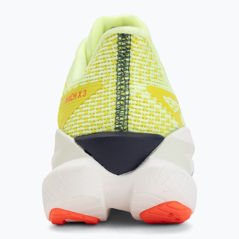 Кросівки для бігу жіночі Hoka Mach X 3 Nneon yuzu/squid ink 6