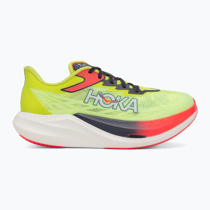 Кросівки для бігу HOKA Rocket X 3 neon yuzu/squid ink 2